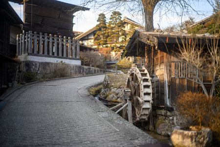 tsumago juku in gifu japan