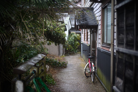 townscape of gujo city Japanの写真素材
