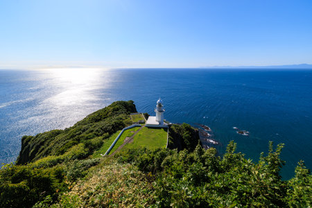 cape chikyu in muroran hokkaidoの写真素材