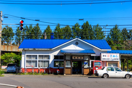 bokoi station in muroran hokkaidoの写真素材