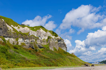 itanki coast in muroran hokkaidoの写真素材