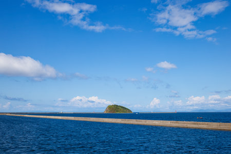 Daikoku island in muroran hokkaidoの写真素材
