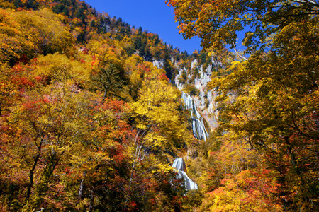 waterfall of hagoromo in hokkaido