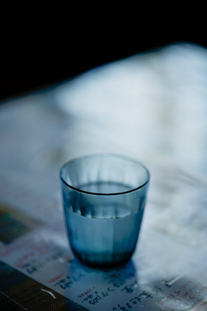 glass of waterの写真素材
