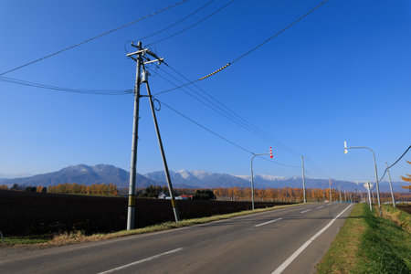 Straight roadの写真素材