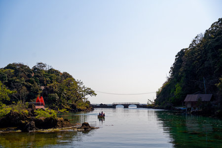 yajima kyoujima in sado islandの写真素材