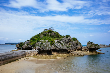 Tomb of Amamichu in okinawaの写真素材