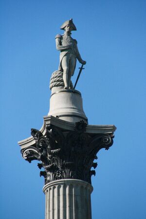 Lord Admiral Nelson close up portraitの写真素材