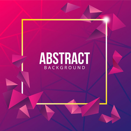 abstract background with triangles mosaicのイラスト素材