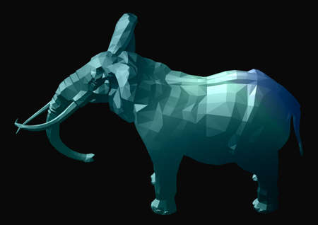 Glassy elephantの写真素材