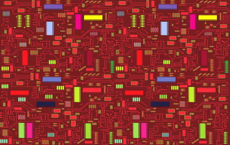   Colorful cirvuit board