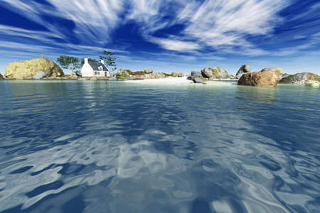 Chilean landscape\r\rの写真素材