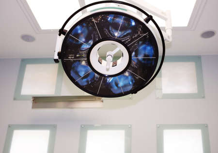 Big surgical lamp in operation theaterの写真素材