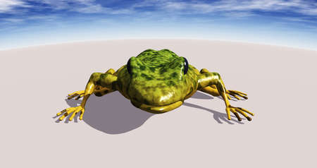 Ecological abstract with frogsの写真素材