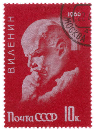 Lenin on vintage stampのeditorial素材