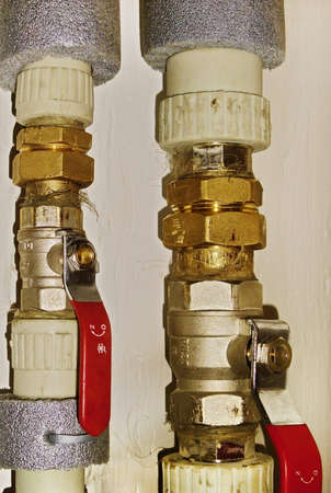 Pipes & metersの写真素材