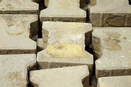 Pile of decorative bricks