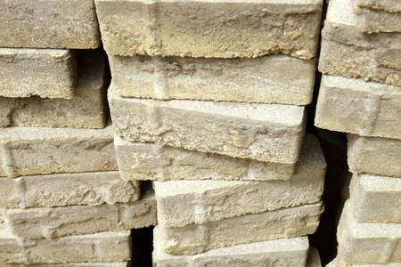 Pile of decorative bricks