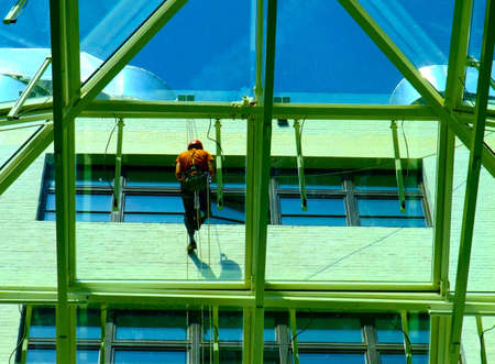 Window cleanerの写真素材