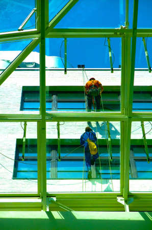 Window cleanerの写真素材