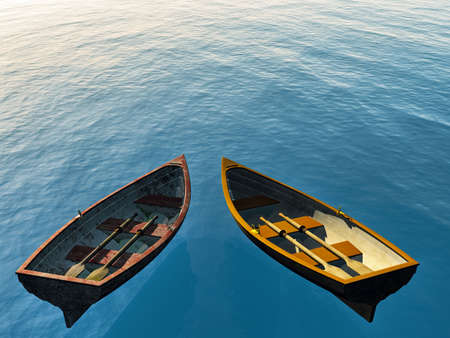 Two boatsの写真素材