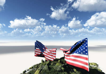 American flagの写真素材