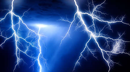 Huge lightningの写真素材