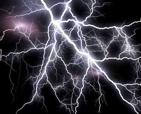 Huge lightningの写真素材