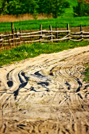 Country roadの写真素材