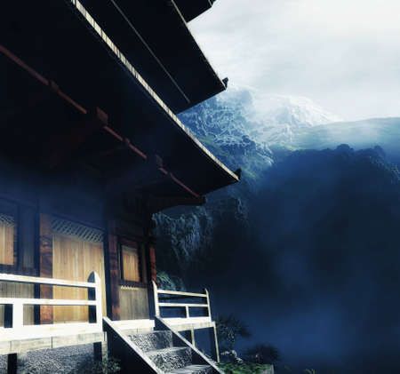 Buddhist Zen Templeの写真素材