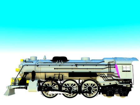 Vintage locomotive engineの写真素材