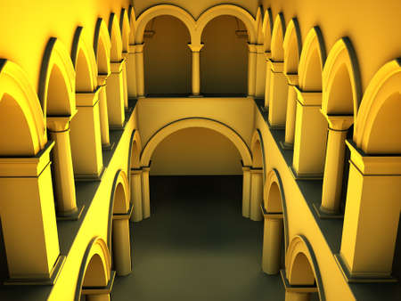 Historic arcadeの写真素材