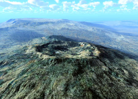 Volcanic craterの写真素材