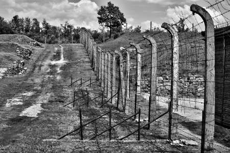 Concentration camp Gross Rosen Polandのeditorial素材