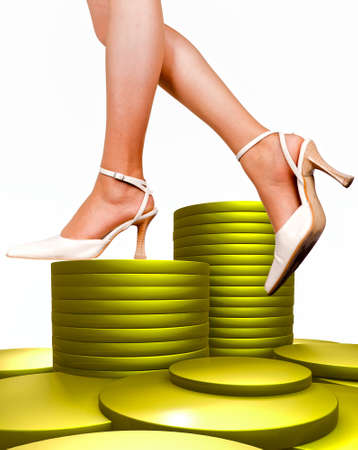 Wealth concept - women relatedの写真素材