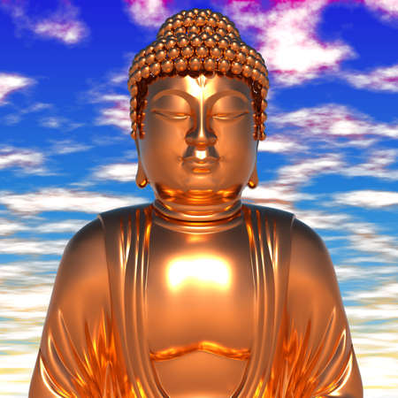 Gold Buddhaの写真素材
