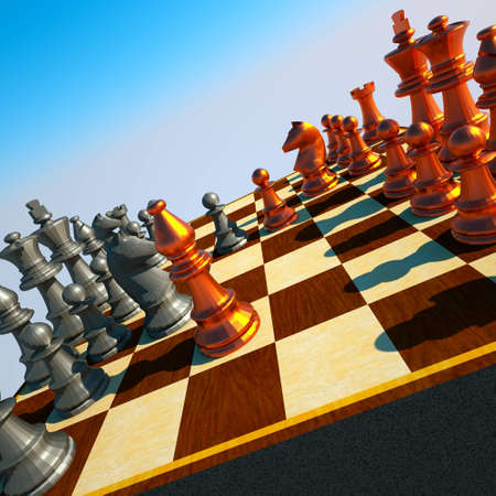 Chess battleの写真素材