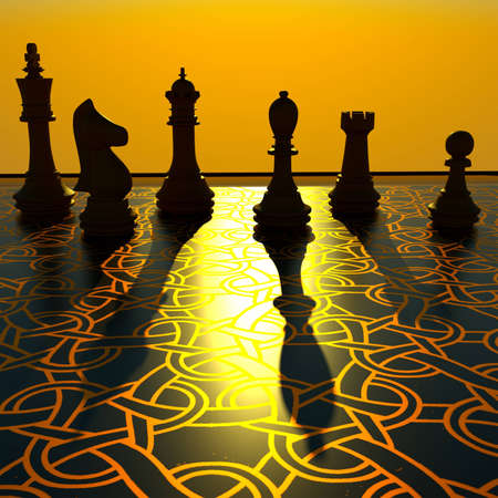Chess battleの写真素材
