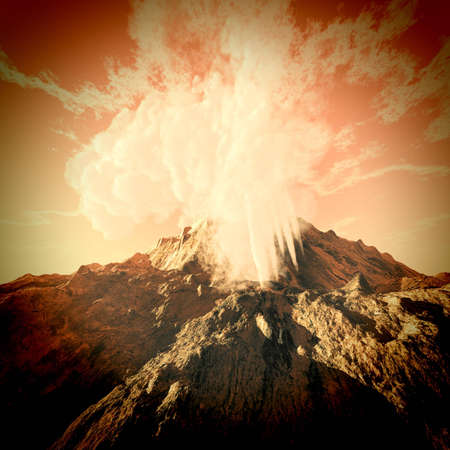 Volcanic eruption  の写真素材