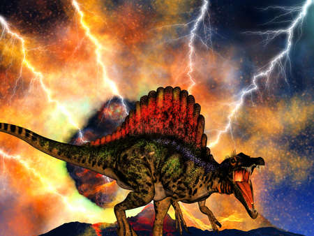Dinosaur doomsdayの写真素材