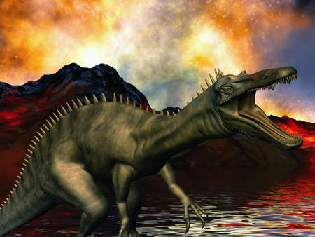 Dinosaur doomsdayの写真素材