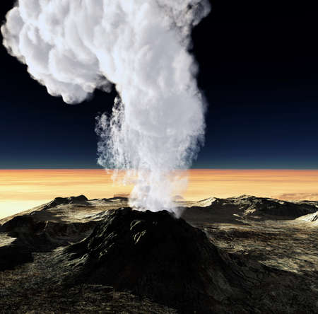 Volcanic eruption  の写真素材