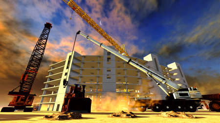 Construction siteの写真素材