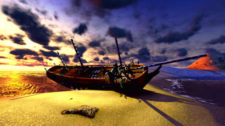 Shipwreckの写真素材