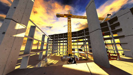 Construction siteの写真素材