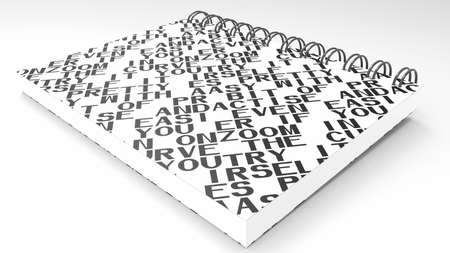 recycle paper notebook の写真素材