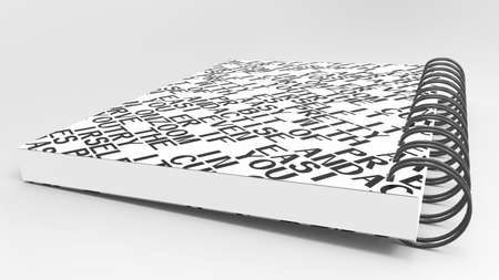 recycle paper notebook の写真素材