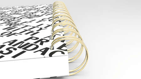 recycle paper notebook の写真素材