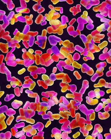 Colony of dangerous bacteriaの写真素材