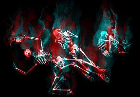 Human skeletonsの写真素材